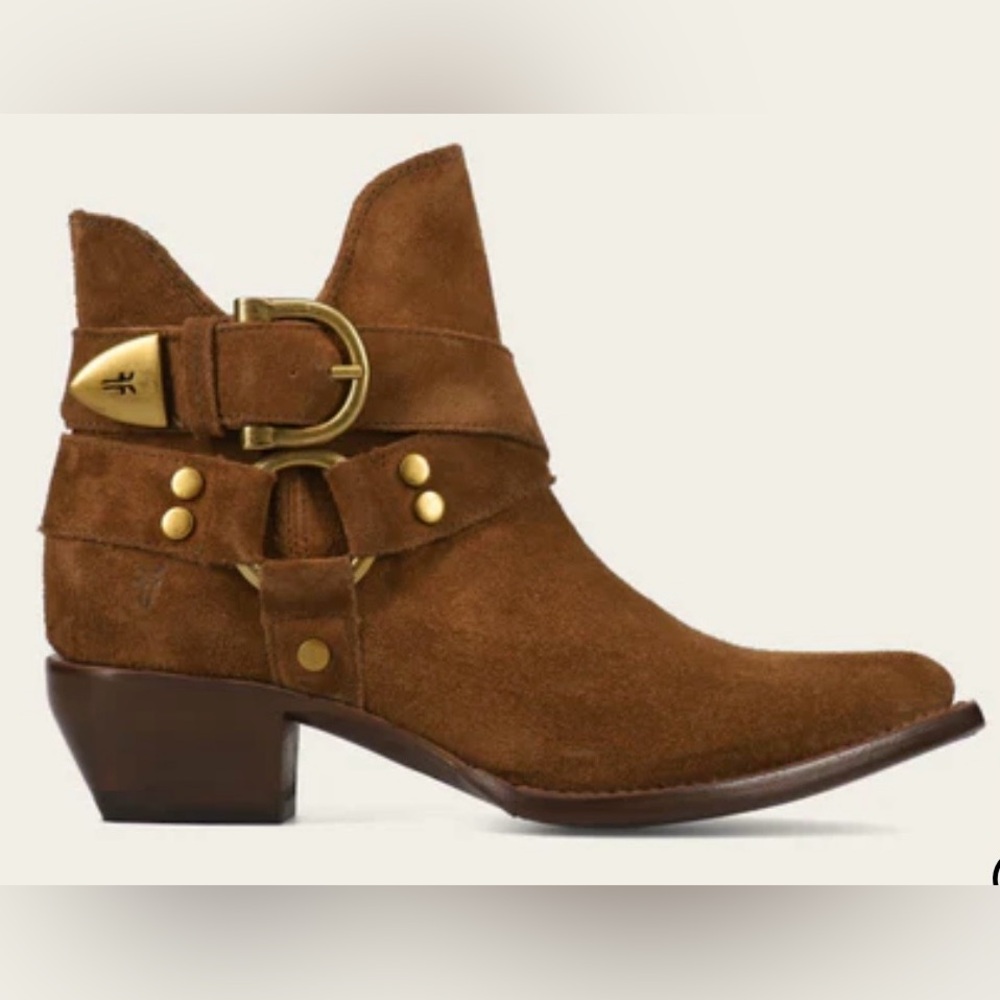 Frye Sacha Multi Strap Bootie - Bark size 6.5 M